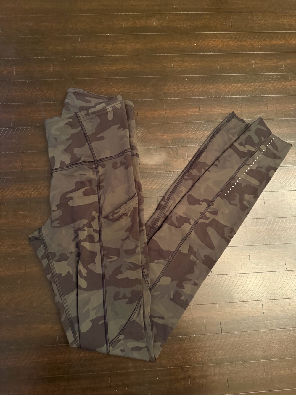 lululemon athletica Camo Leggings in Olive Green & Brown